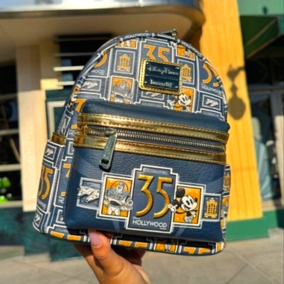 Disney Parks WDW Hollywood Studios 35th Anniversary Loungefly Backpack LR NWT - Picture 3 of 5